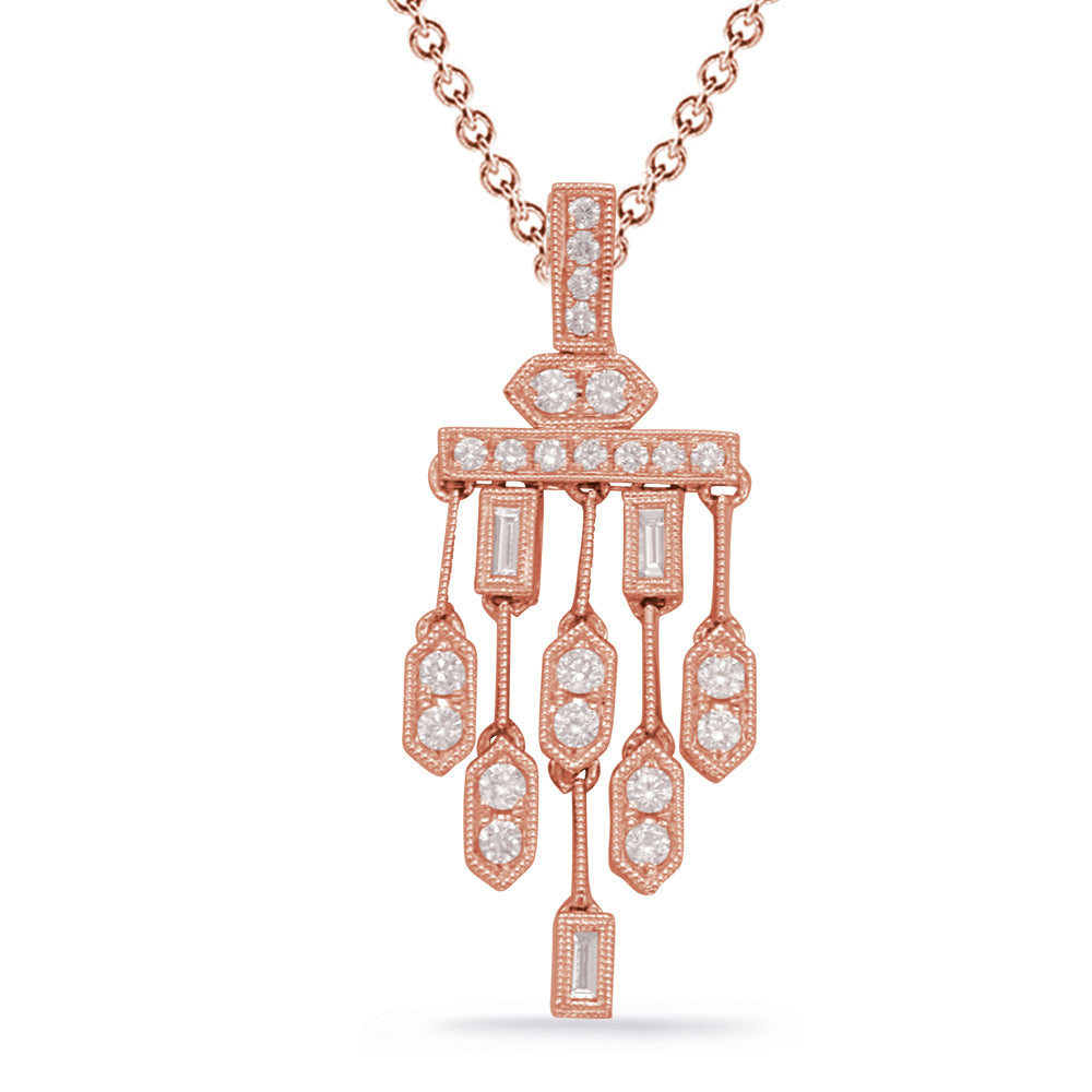 Rose gold fashion pendant