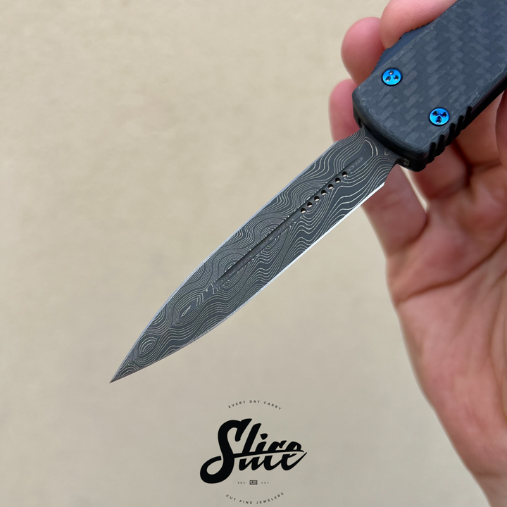 Microtech Ultratech D/E damascus