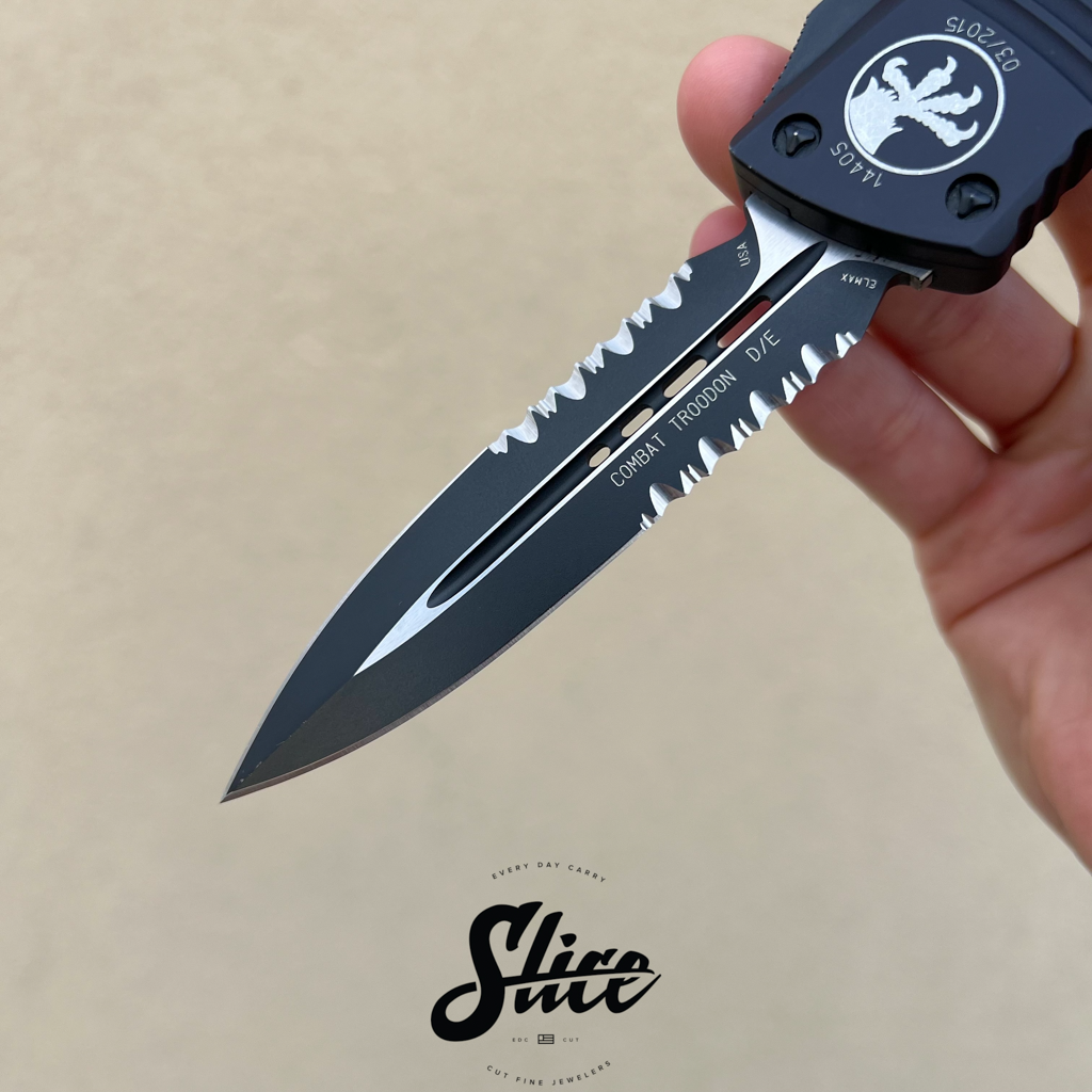 Microtech Combat Troodon D/E patial serrated