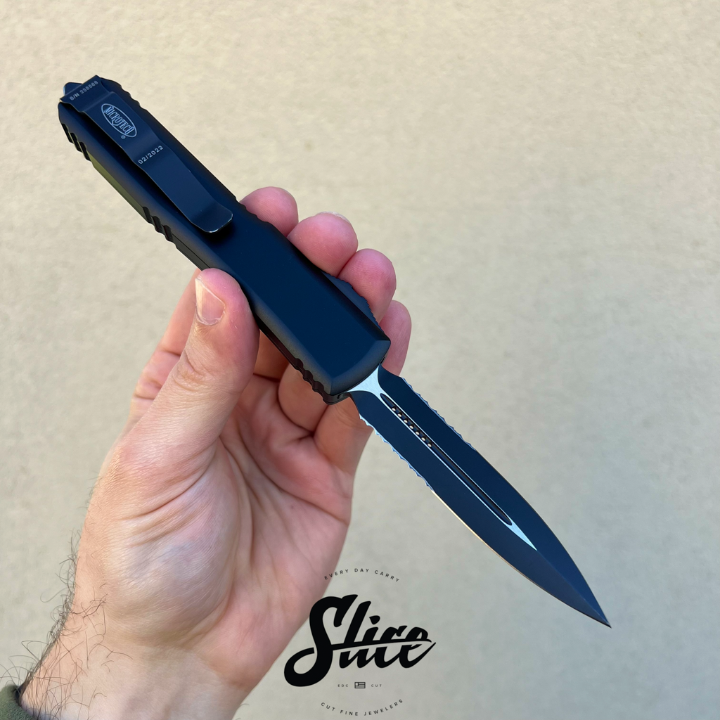 Microtech Ultratech D/E Tactical patial serrated