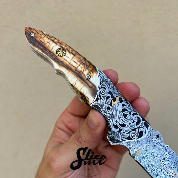 *SOLD* Sergio Consoli engraved flipper