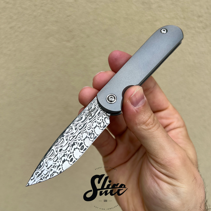 *SOLD* Gareth Bull 2.75" Damasteel Shamwari Spiro