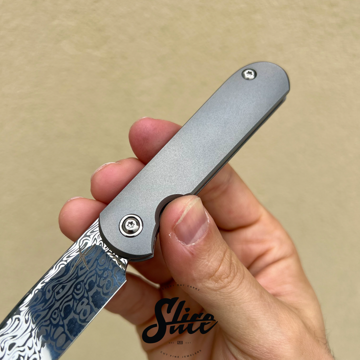 *SOLD* Gareth Bull 2.75" Damasteel Shamwari Spiro