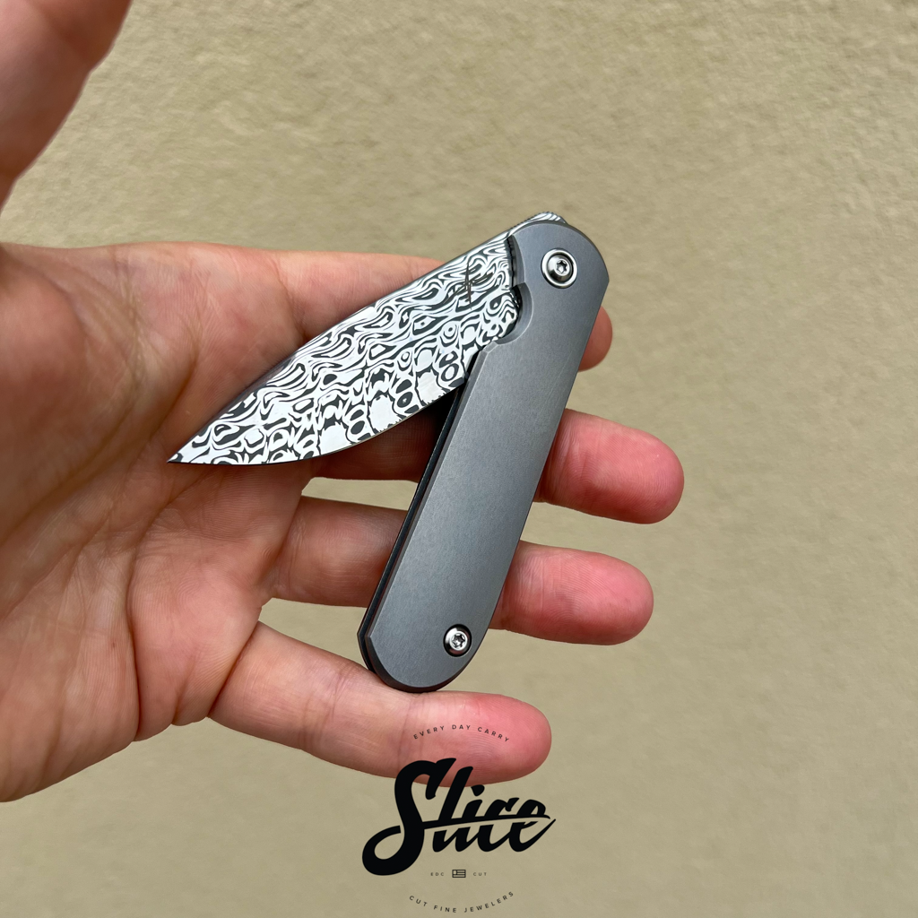 *SOLD* Gareth Bull 2.75" Damasteel Shamwari Spiro