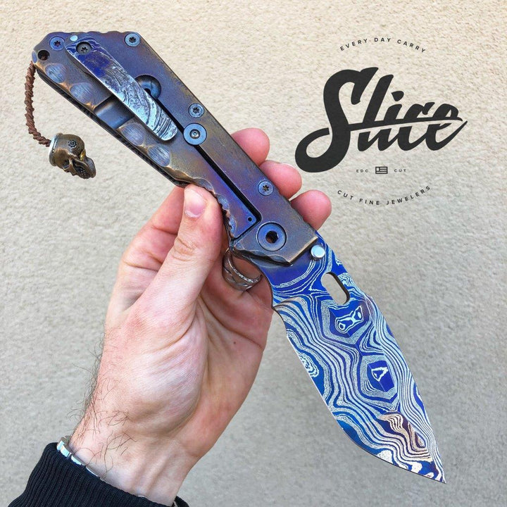 **SOLD** Mick Strider XL with Sole-Authored Cobalt forged Damascus.