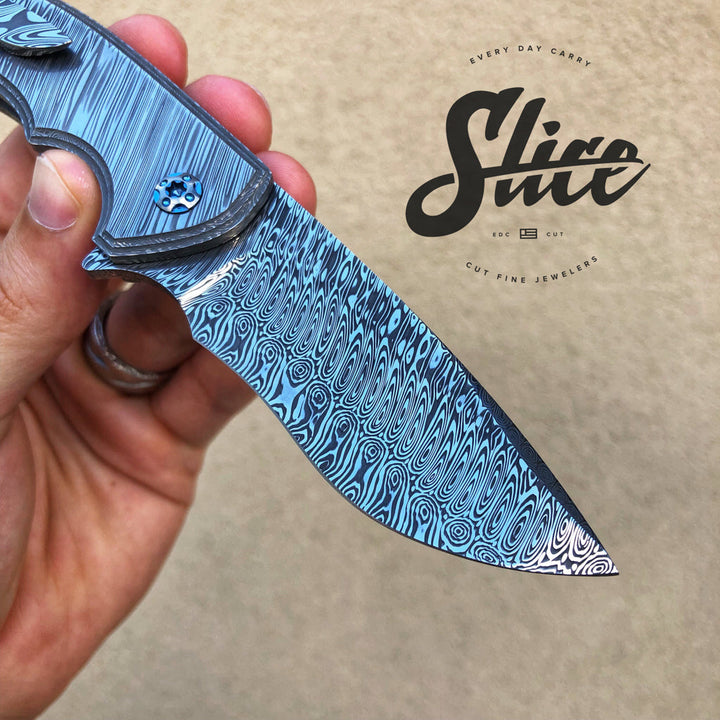 *SOLD* Rod Olson Knives Gemini full dress ALL damasteel!