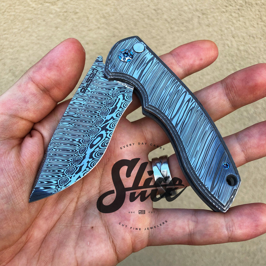 *SOLD* Rod Olson Knives Gemini full dress ALL damasteel!