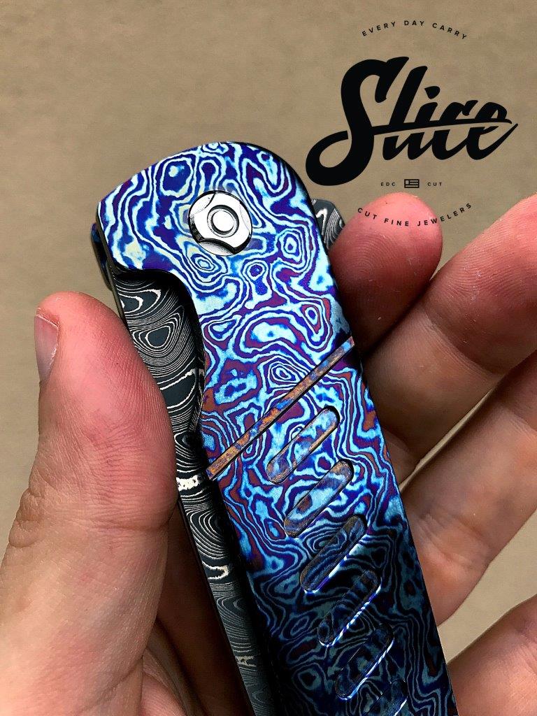 **SOLD** Mike Nguyen Knives full timascus Galileo.