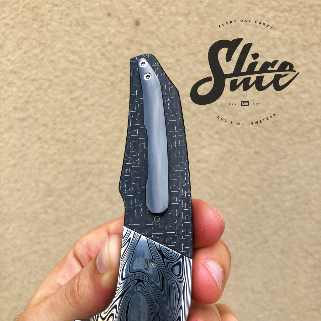 *SOLD* A2 Knives A6 premium in damasteel