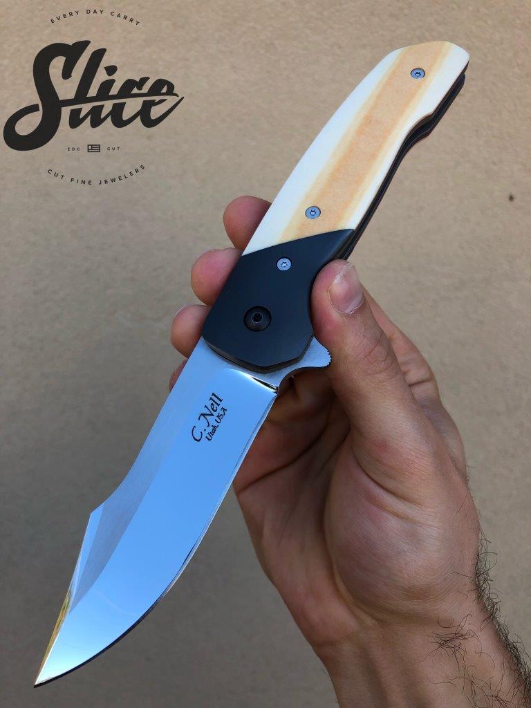 **SOLD** Chad Nell Knives ESG with timascus.