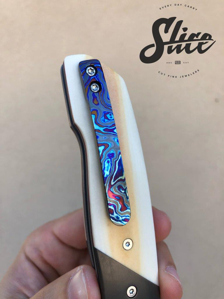 **SOLD** Chad Nell Knives ESG with timascus.