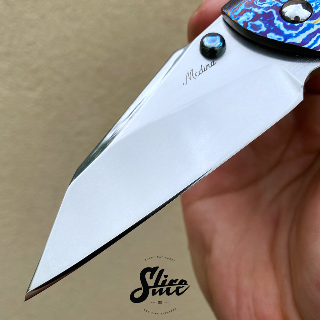 *SOLD* Medina Custom Knives thumbstud Hellcat