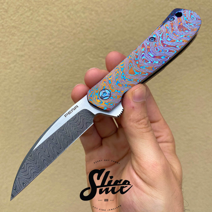 *SOLD* Pena Custom Knives Swayback full dress