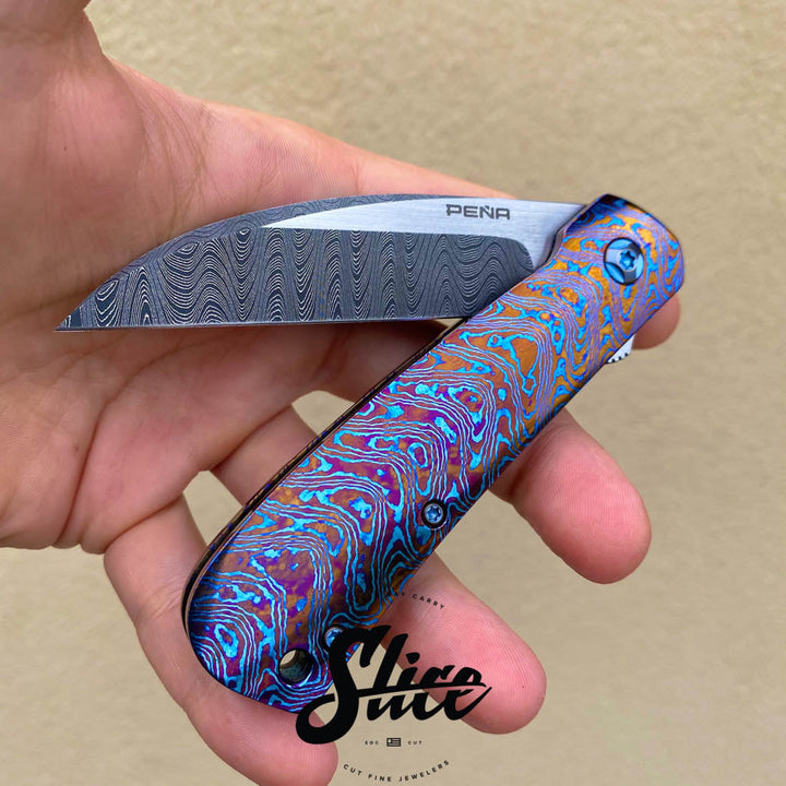 *SOLD* Pena Custom Knives Swayback full dress