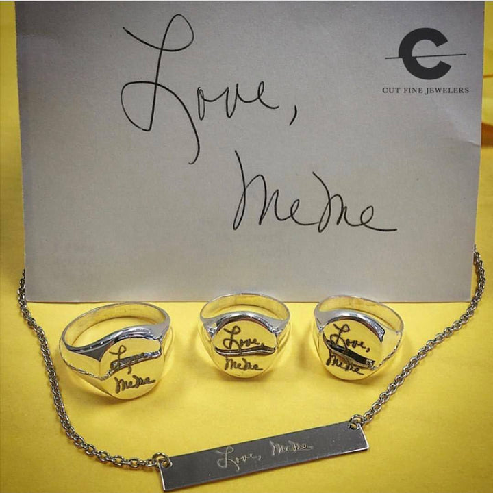 Custom Handwriting and Fingerprint Jewelry