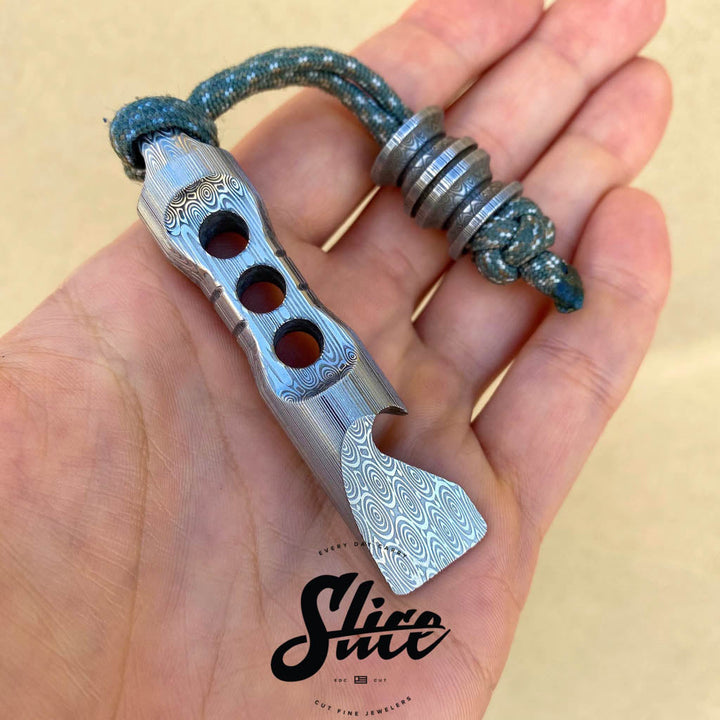 JBB (Brad Blount) Damasteel prybar and matching bead