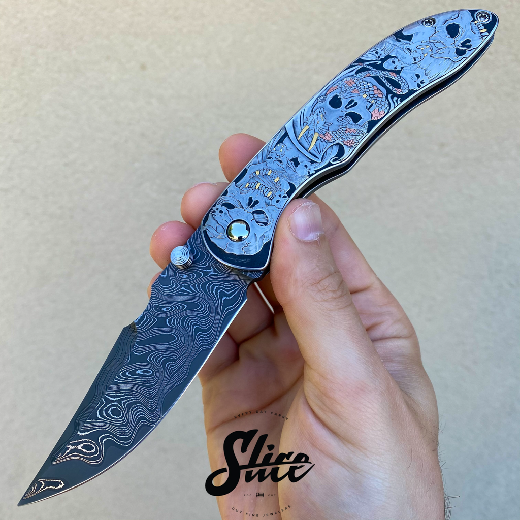 JI Knives Jolt engraved by Pedro Villarrubia (Jonas Iglesias)