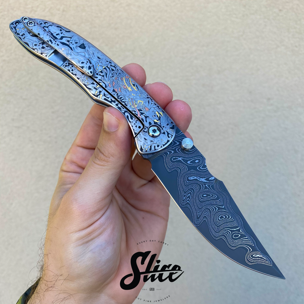 JI Knives Jolt engraved by Pedro Villarrubia (Jonas Iglesias)