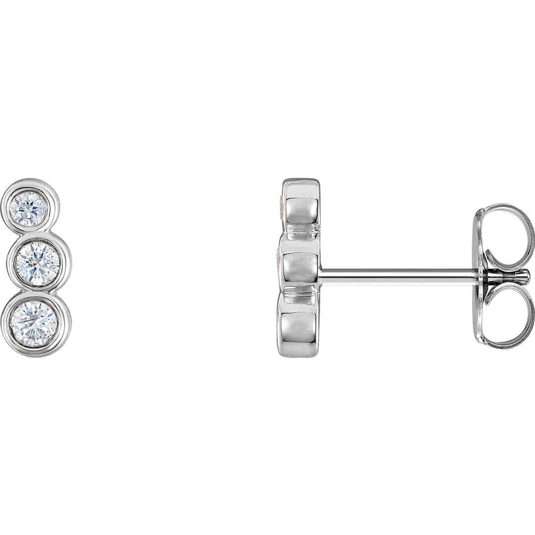 Diamond Petite Ear Climbers