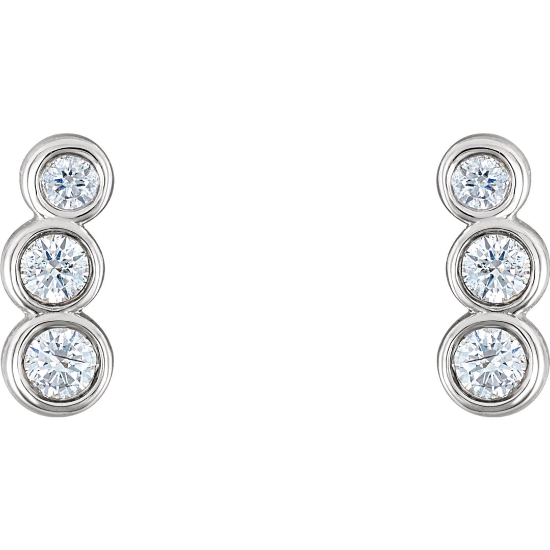 Diamond Petite Ear Climbers