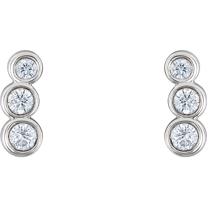 Diamond Petite Ear Climbers